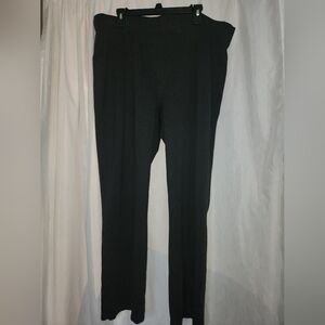 Betabrand Classic Dress Yoga Pants Straight Blackish Gray 2xl